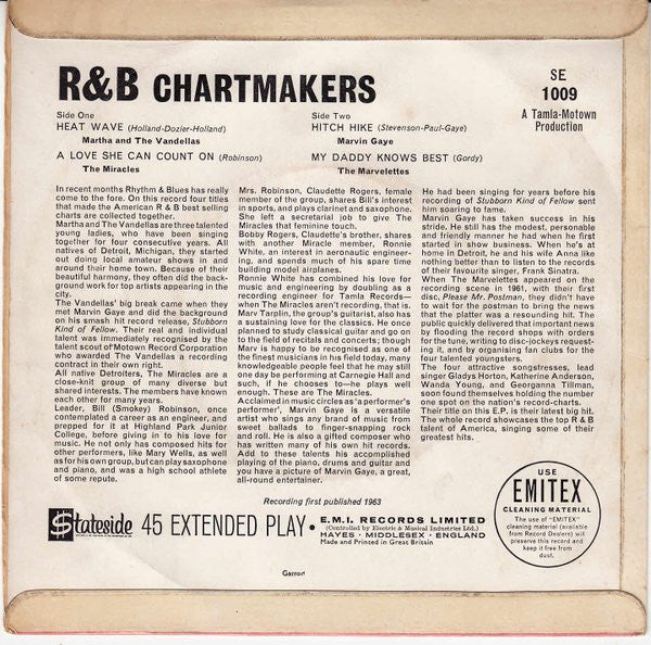 Various : R & B Chartmakers  (7", EP, Mono)