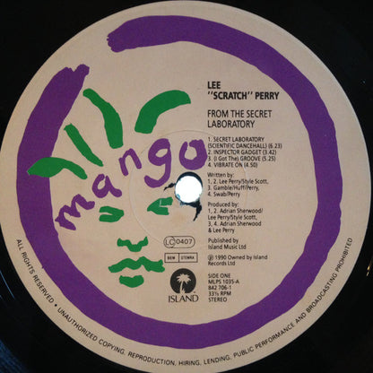 Lee "Scratch" Perry* : From The Secret Laboratory (LP, Album)