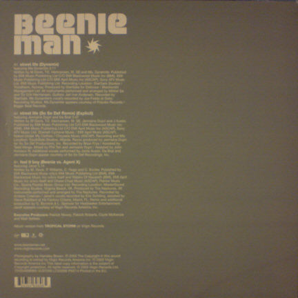 Beenie Man : Street Life (12")