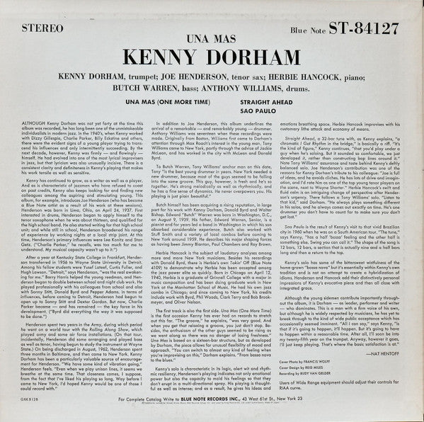 Kenny Dorham : Una Mas (One More Time) (LP, Album, RE)