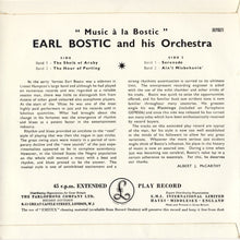 Earl Bostic And His Orchestra : Music À La Bostic (7", EP)