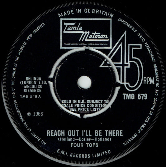 Four Tops : Reach Out I'll Be There (7", Single, 4-P)