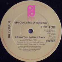 Billy Paul : Bring The Family Back (12", Single)