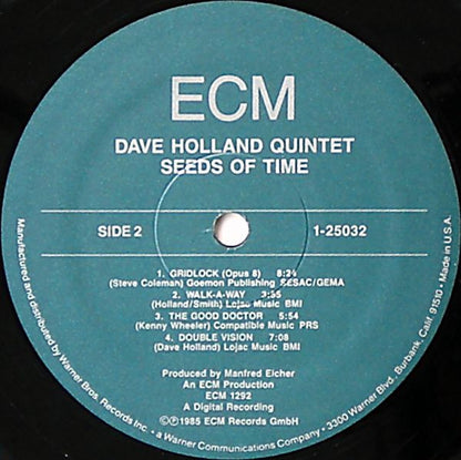 Dave Holland Quintet : Seeds Of Time (LP, Album)
