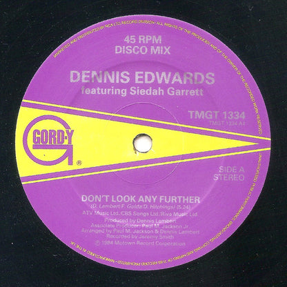 Dennis Edwards Featuring Siedah Garrett : Don't Look Any Further (12", Single)