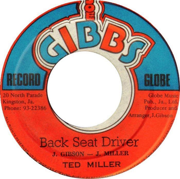 Jacob Miller : Back Seat Lover (7")