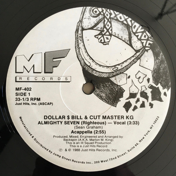 Dollar $ Bill & Cut Master KG : Almighty Seven (Righteous) (12")
