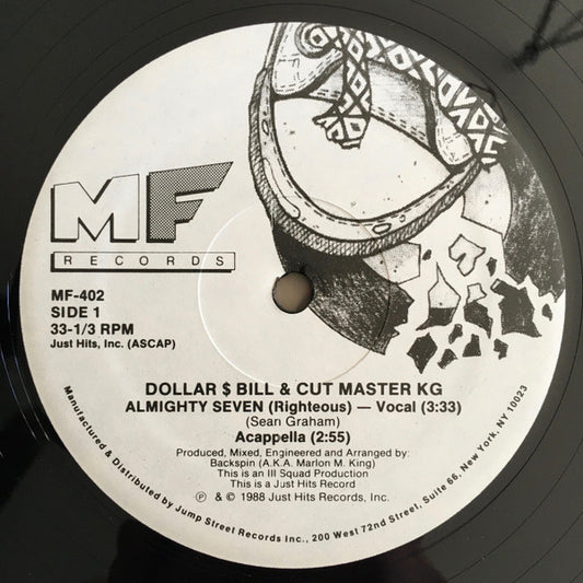 Dollar $ Bill & Cut Master KG : Almighty Seven (Righteous) (12")