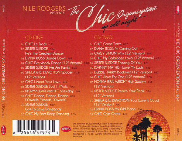 Nile Rodgers Presents Chic : Up All Night (2xCD, Comp)