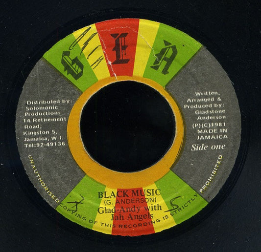 Gladstone Anderson With Jah Angels : Black Music (7")