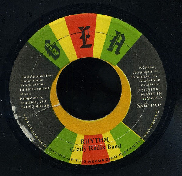 Gladstone Anderson With Jah Angels : Black Music (7")