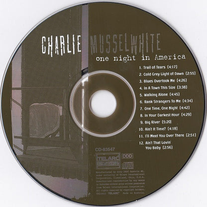 Charlie Musselwhite : One Night In America (CD, Album)
