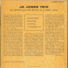 The Jo Jones Trio : Jo Jones Trio (7", EP)