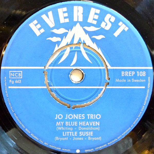 The Jo Jones Trio : Jo Jones Trio (7", EP)