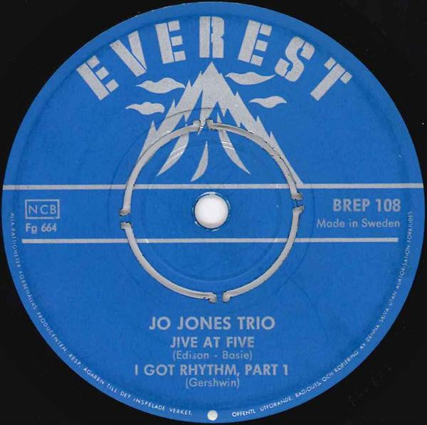 The Jo Jones Trio : Jo Jones Trio (7", EP)
