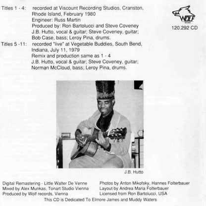 J.B. Hutto And The New Hawks* : Keeper Of The Flame (CD, Album)