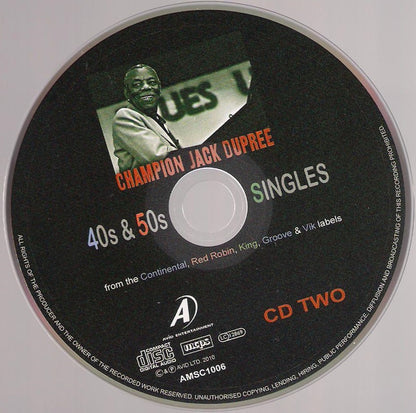Champion Jack Dupree : Two Classic Albums Plus 40s & 50s Singles: Blues From The Gutter And Natural & Soulful Blues (2xCD, Comp, RM)