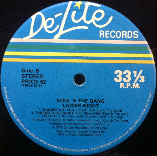 Kool & The Gang : Ladies' Night (LP, Album, RE)
