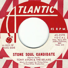 Tony Alvon & The Belairs : Stone Soul Candidate (7", Single, Promo)