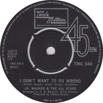 Junior Walker & The All Stars : Take Me Girl, I'm Ready  (7", Single, 4-P)