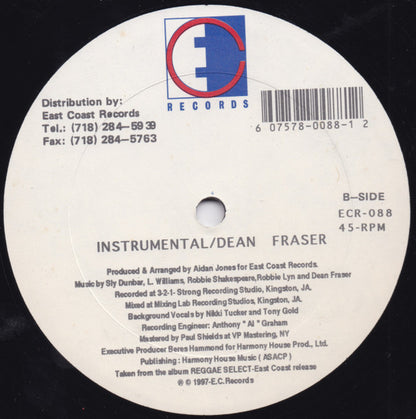 Beres Hammond / Dean Fraser : Spot Light Star Time / Instrumental (12", Single)