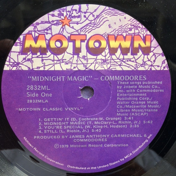 Commodores : Midnight Magic (LP, Album, RE)