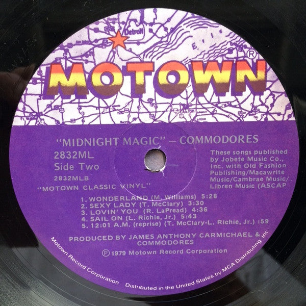 Commodores : Midnight Magic (LP, Album, RE)
