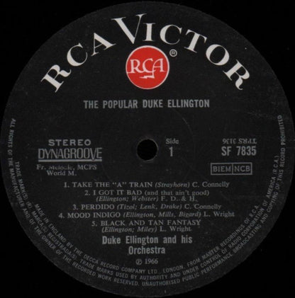 Duke Ellington : The Popular Duke Ellington (LP, Album, Dyn)