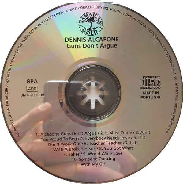 Dennis Alcapone : Guns Don't Argue (CD, Album, RE, RM)