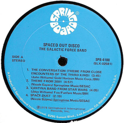 The Galactic Force Band : Spaced Out Disco (LP, Album)