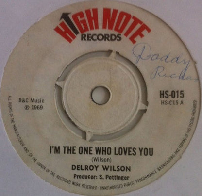 Delroy Wilson / The Afrotones : I'm The One Who Loves You / If I'm In A Corner (7", Single)