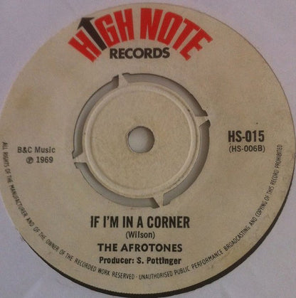 Delroy Wilson / The Afrotones : I'm The One Who Loves You / If I'm In A Corner (7", Single)