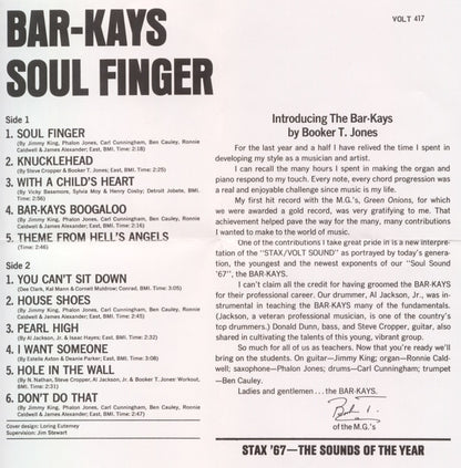 Bar-Kays : Soul Finger (CD, Album, RE, RM, RP)