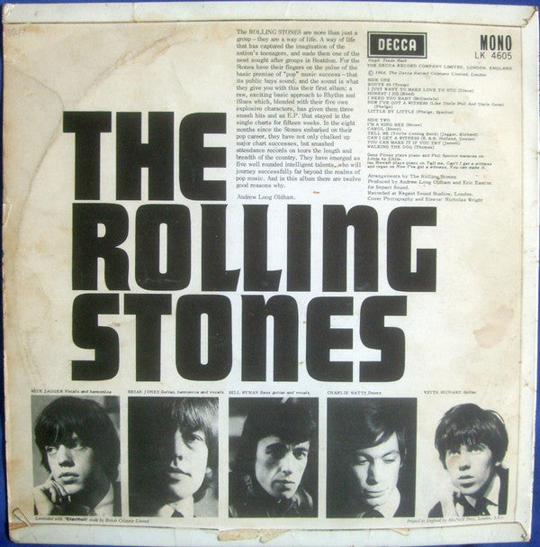 The Rolling Stones : The Rolling Stones (LP, Album, Mono, B1X)