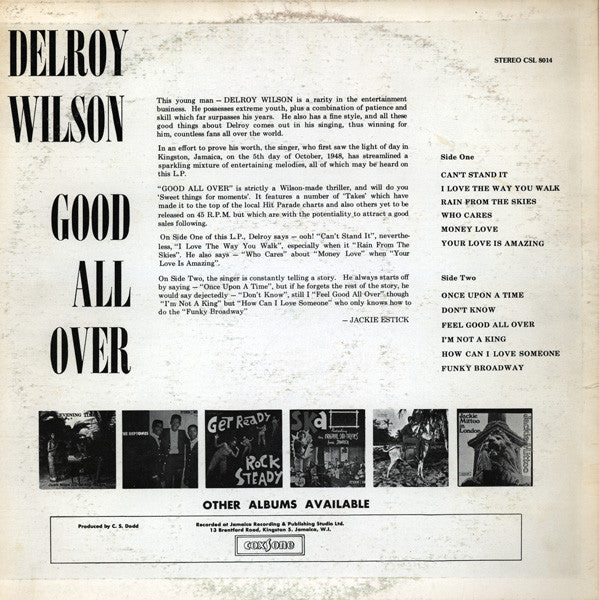 Delroy Wilson : Good All Over (LP, Album, RE)