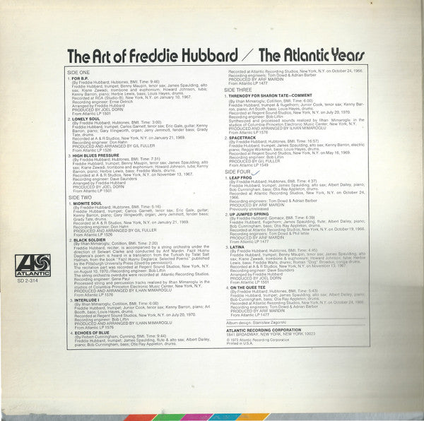 Freddie Hubbard : The Art Of Freddie Hubbard - The Atlantic Years (2xLP, Comp, PR,)