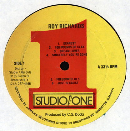 Roy Richards : Roy Richards (LP, Album, RP)