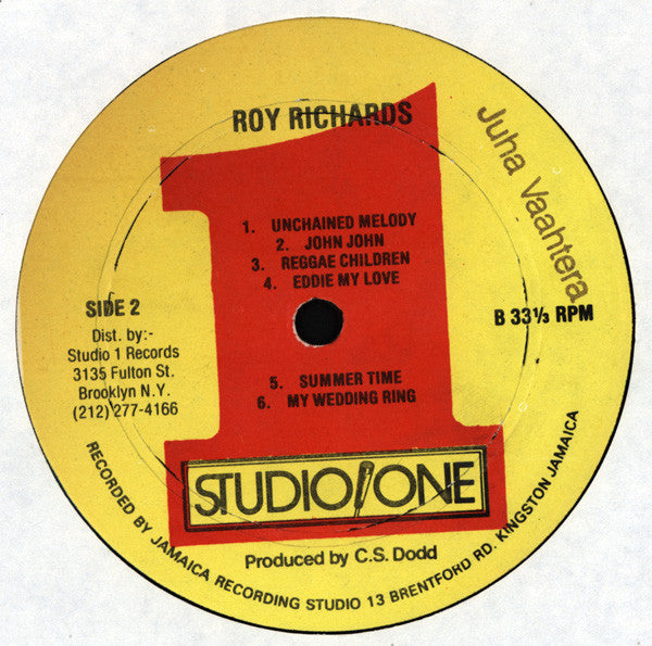 Roy Richards : Roy Richards (LP, Album, RP)