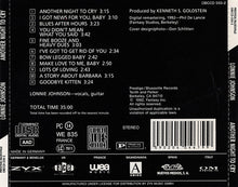 Lonnie Johnson (2) : Another Night To Cry (CD, Album)