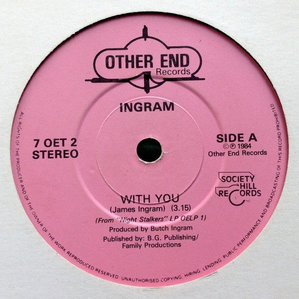 Ingram : With You (7", Single)
