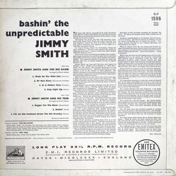 Jimmy Smith : Bashin' (LP, Mono)