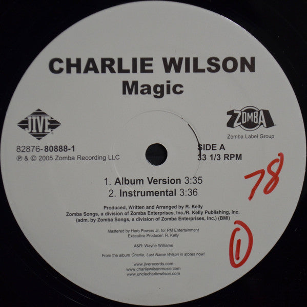 Charlie Wilson : Magic (12", Single)