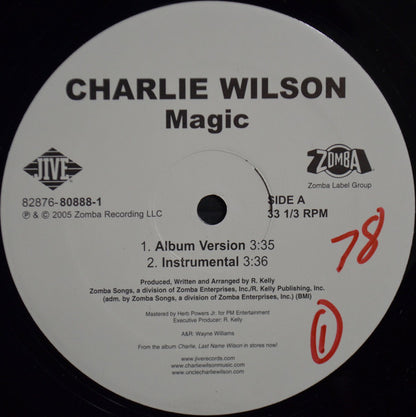 Charlie Wilson : Magic (12", Single)