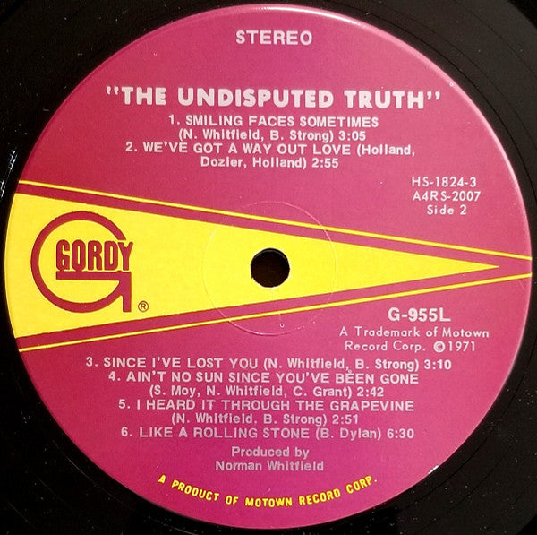 The Undisputed Truth : The Undisputed Truth (LP, Album, Ind)