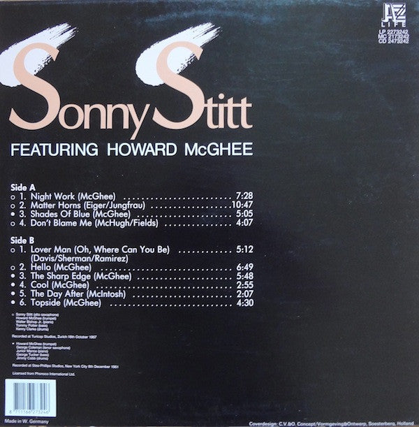 Sonny Stitt Featuring Howard McGhee : Sonny Stitt Featuring Howard McGhee (LP, Comp)