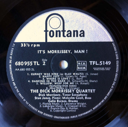 The Dick Morrissey Quartet : It's Morrissey, Man! (LP, Album, Mono)