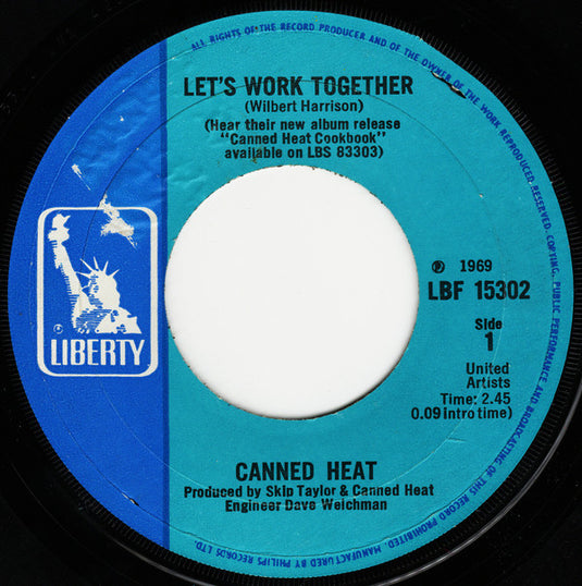 Canned Heat : Let's Work Together (7", Lar)