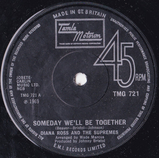 The Supremes : Someday We'll Be Together (7", Single, Mono, Sol)
