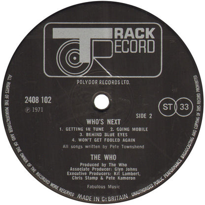 The Who : Who's Next (LP, Album)