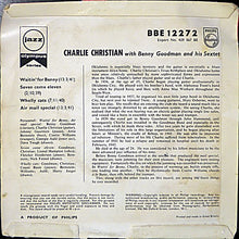 Charlie Christian With Benny Goodman Sextet : Charlie Christian (7", EP, Comp)